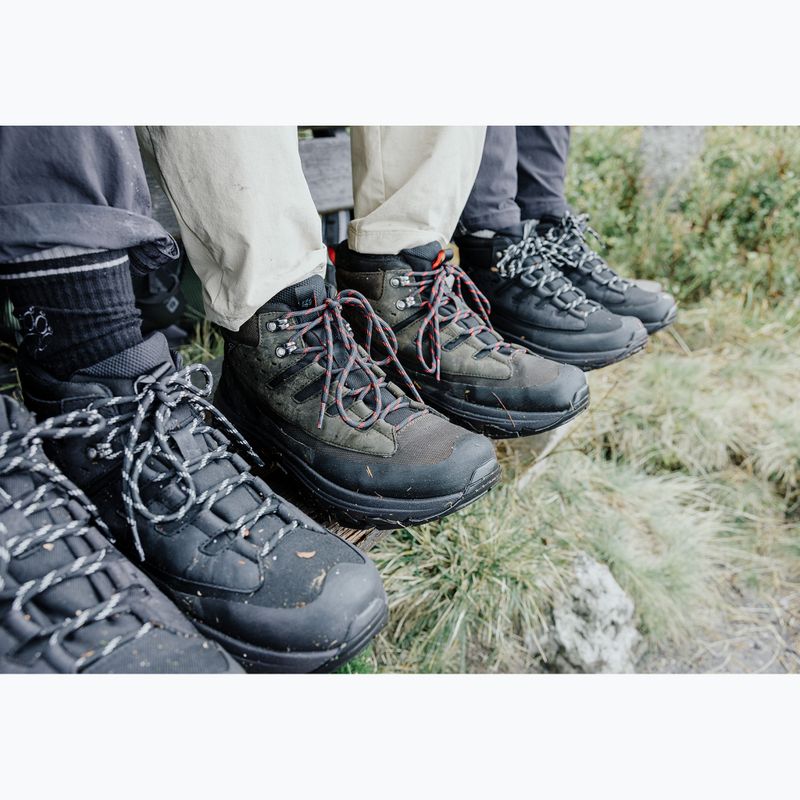 Încălțăminte de drumeție pentru bărbați Jack Wolfskin Apex Hike Texapore Mid obsidian moss 9