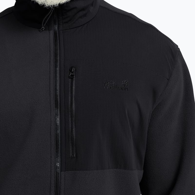 Bluză fleece pentru bărbați Jack Wolfskin Sumetro Full Zip black 5