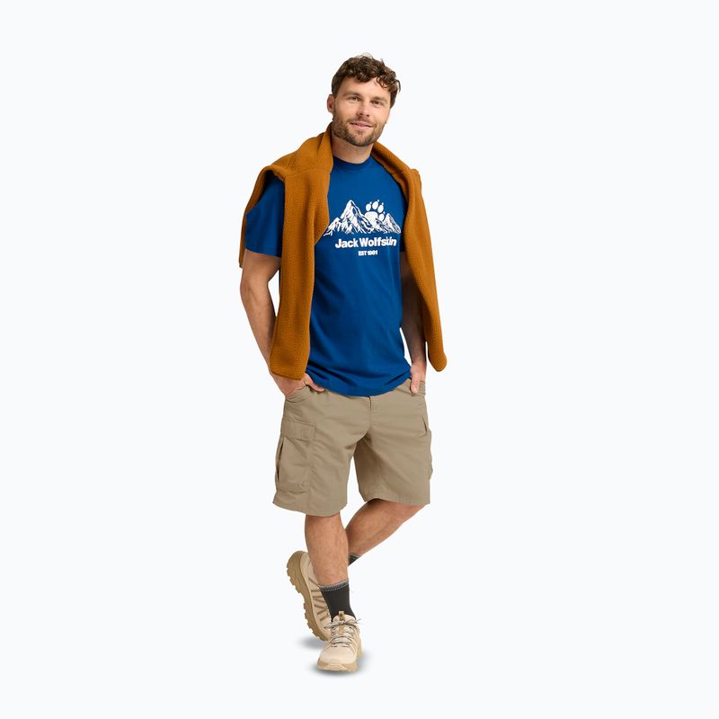 Tricou pentru bărbați Jack Wolfskin Carefree blue orchid 2