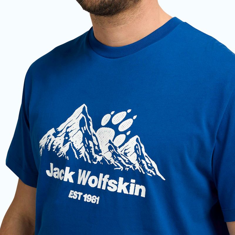 Tricou pentru bărbați Jack Wolfskin Carefree blue orchid 4