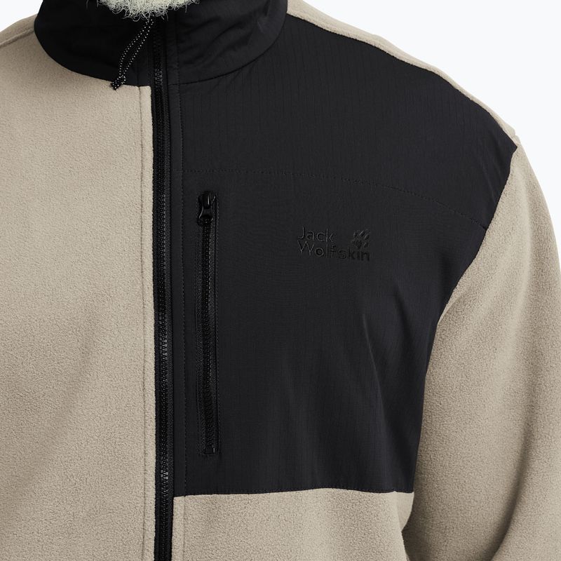 Bluză fleece pentru bărbați Jack Wolfskin Sumetro Full Zip oyster 5
