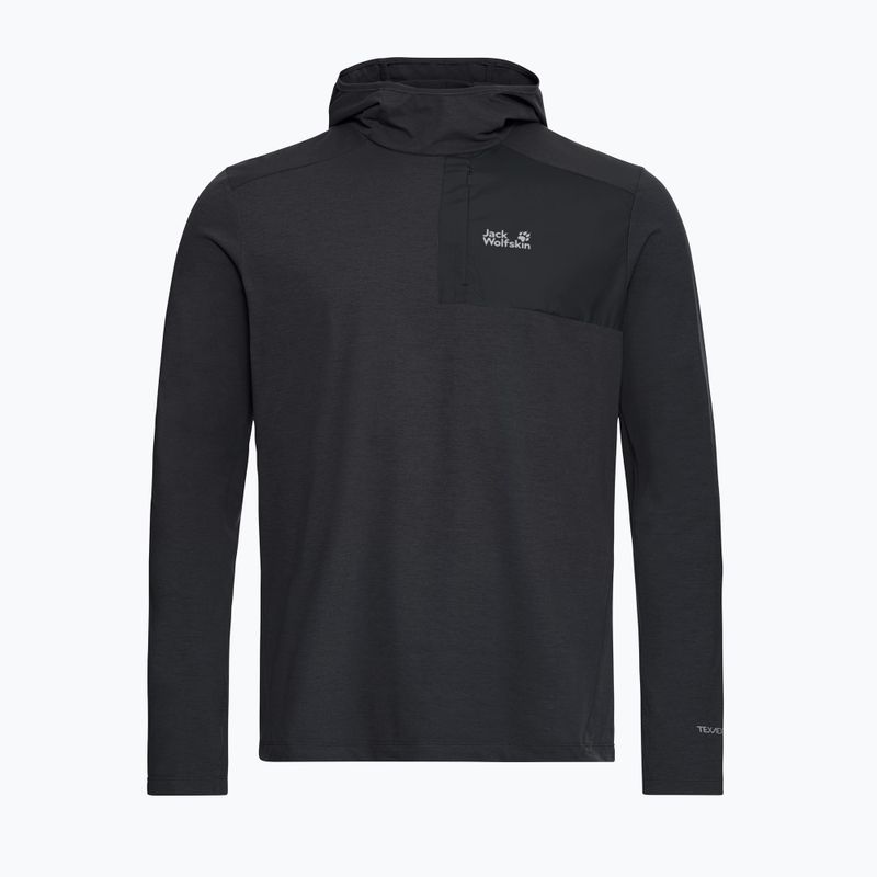 Bluză de trekking pentru bărbați Jack Wolfskin Sucol Hoody black 5