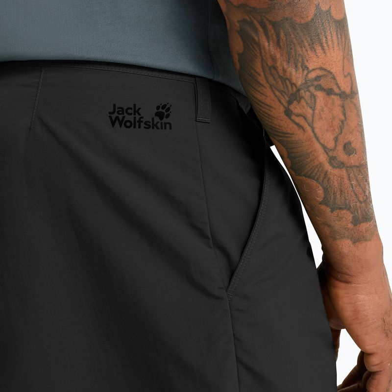 Pantaloni scurți de trekking pentru bărbați Jack Wolfskin Duneland black 5