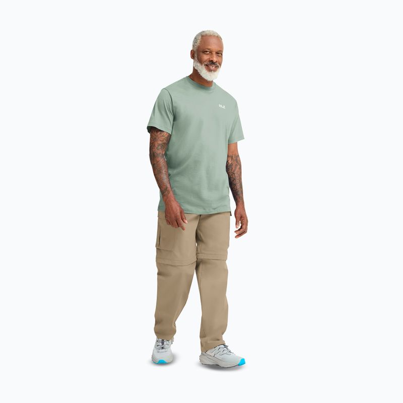 Tricou pentru bărbați Jack Wolfskin Essential green zinnia 2