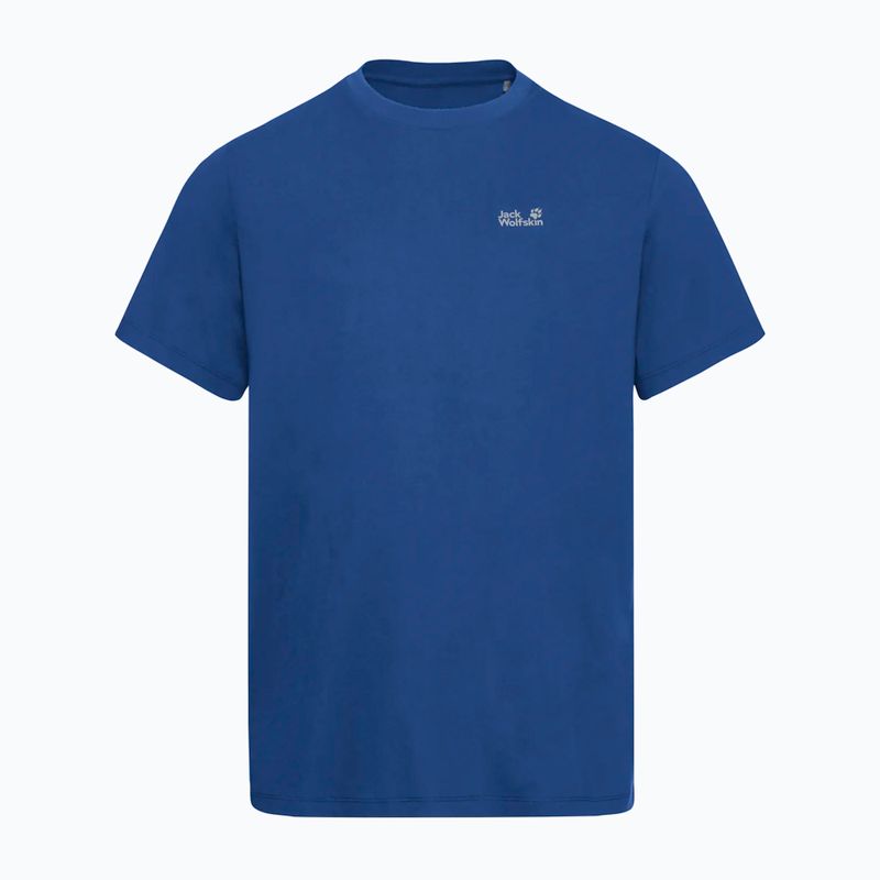 Tricou pentru bărbați Jack Wolfskin Essential blue orchid 5