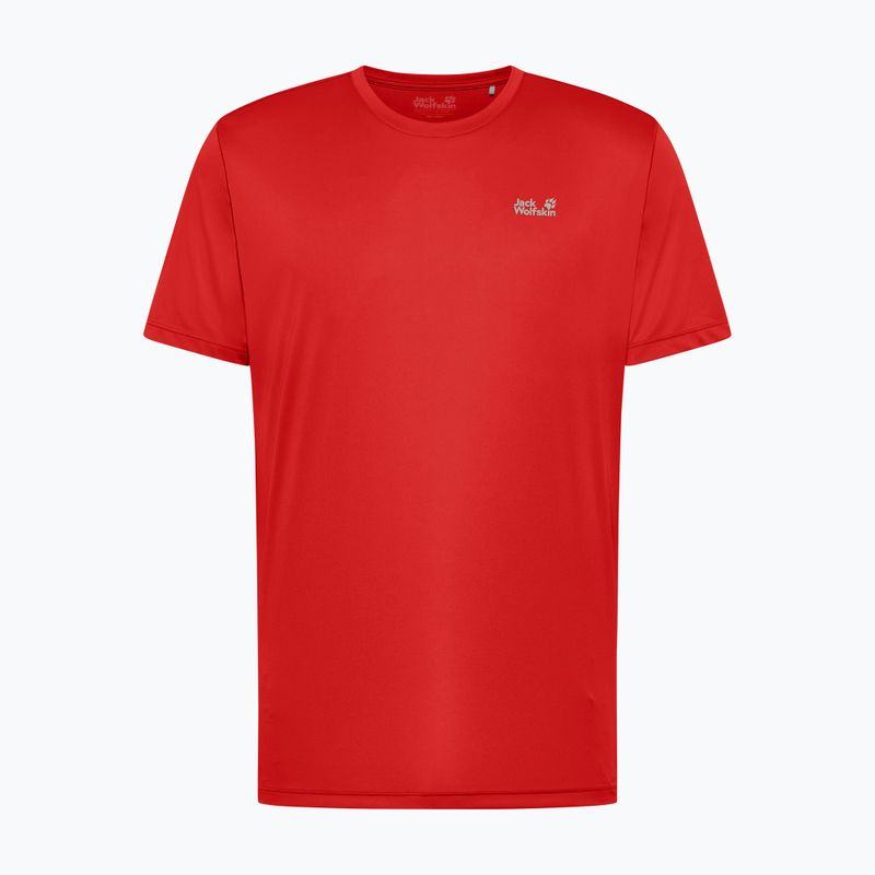 Tricou de trekking pentru bărbați Jack Wolfskin Tech T siren red 6