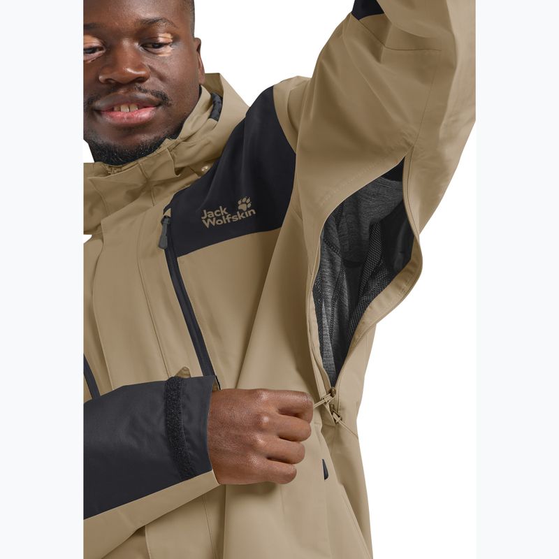 Geacă de ploaie pentru bărbați Jack Wolfskin Jasper 2L hazel wood 5