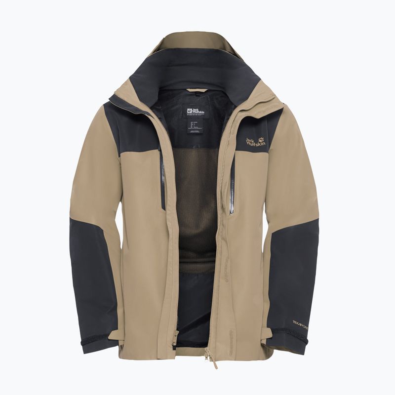 Geacă de ploaie pentru bărbați Jack Wolfskin Jasper 2L hazel wood 9