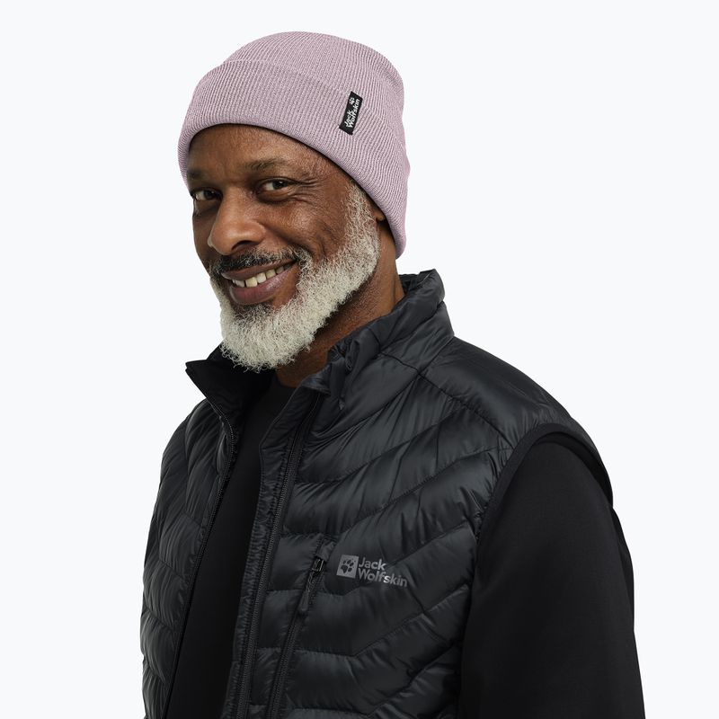 Căciulă de iarnă Jack Wolfskin Rib dusty blush 6