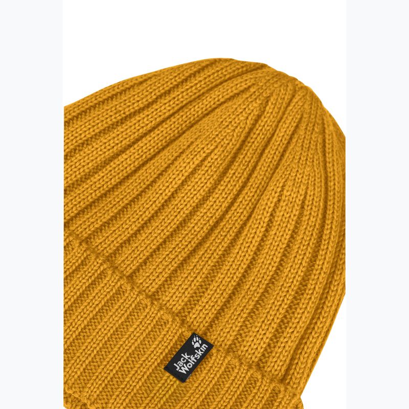 Căciulă de iarnă Jack Wolfskin Rib Knit burly yellow jw 3