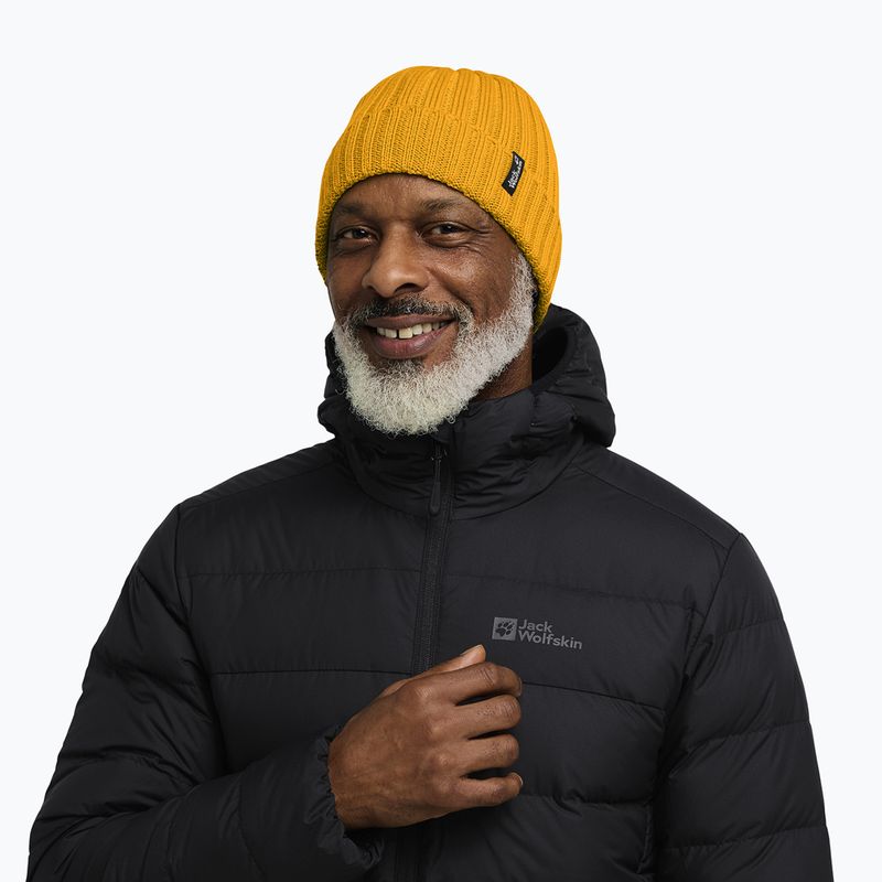 Căciulă de iarnă Jack Wolfskin Rib Knit burly yellow jw 5