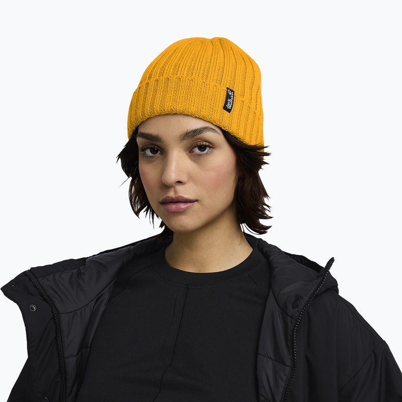 Căciulă de iarnă Jack Wolfskin Rib Knit burly yellow jw 6