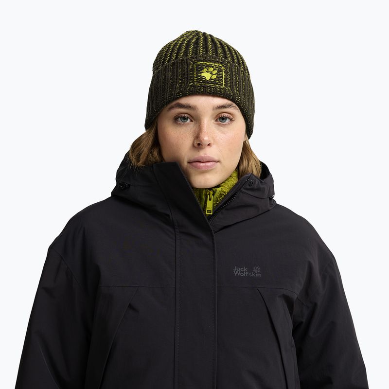 Căciulă de iarnă Jack Wolfskin Badge Beanie obsidian moss 5