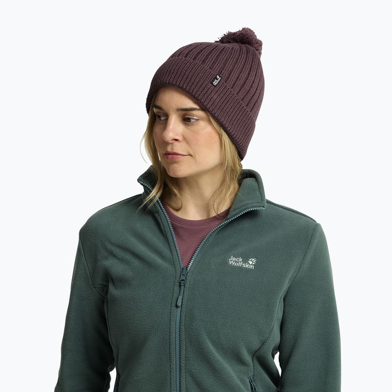 Căciulă de iarnă Jack Wolfskin Pom Pom Beanie sheer plum 5