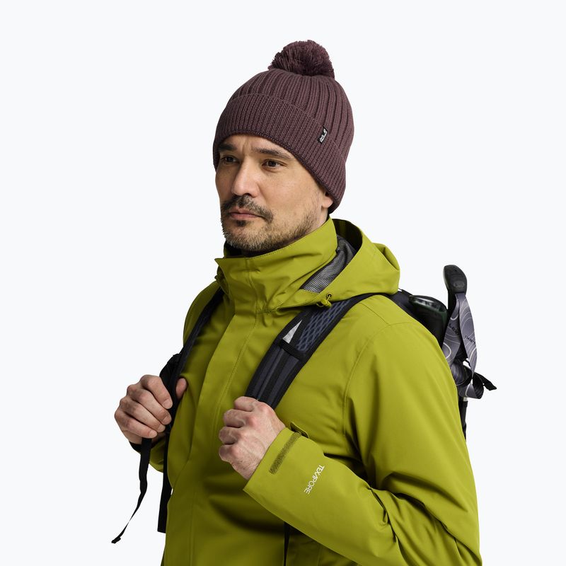 Căciulă de iarnă Jack Wolfskin Pom Pom Beanie sheer plum 6