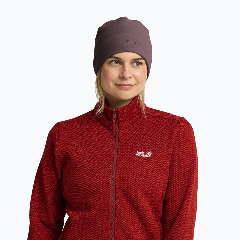 Căciulă de iarnă Jack Wolfskin Real Stuff Beanie Sheer Plum 5