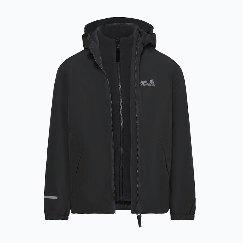 Geacă 3în1 pentru copii Jack Wolfskin Iceland 3IN1 2026 black 3