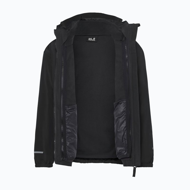 Geacă 3în1 pentru copii Jack Wolfskin Iceland 3IN1 2026 black 4