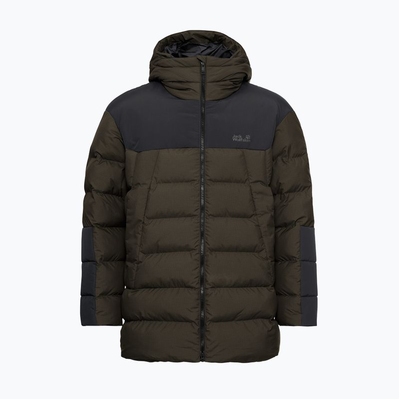 Geacă izolată pentru bărbați Jack Wolfskin Icy Hollow Hooded obsidian moss 7