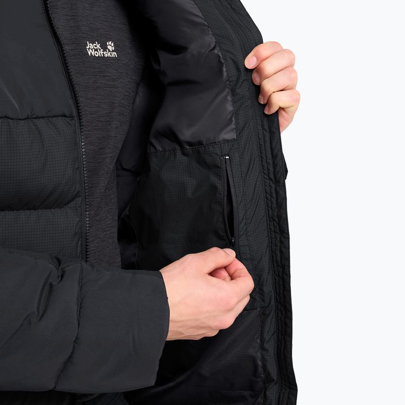 Geacă izolată pentru bărbați Jack Wolfskin Icy Hollow Hooded phantom 5