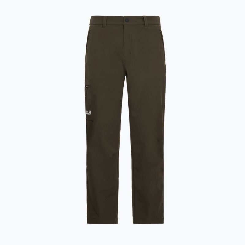 Pantaloni de trekking pentru bărbați Jack Wolfskin Activate Flex obsidian moss 7