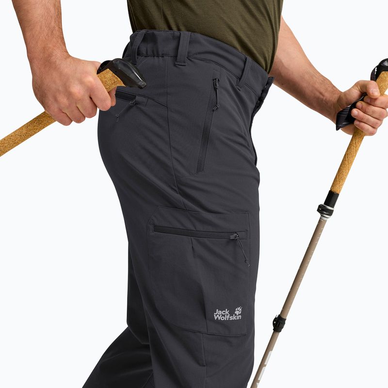 Pantaloni de trekking pentru bărbați Jack Wolfskin Activate Flex phantom 4