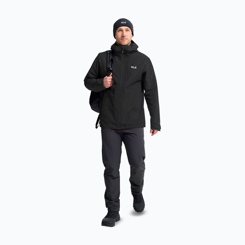 Geacă 3în1 pentru bărbați Jack Wolfskin Stonetrail 3In1 black 2