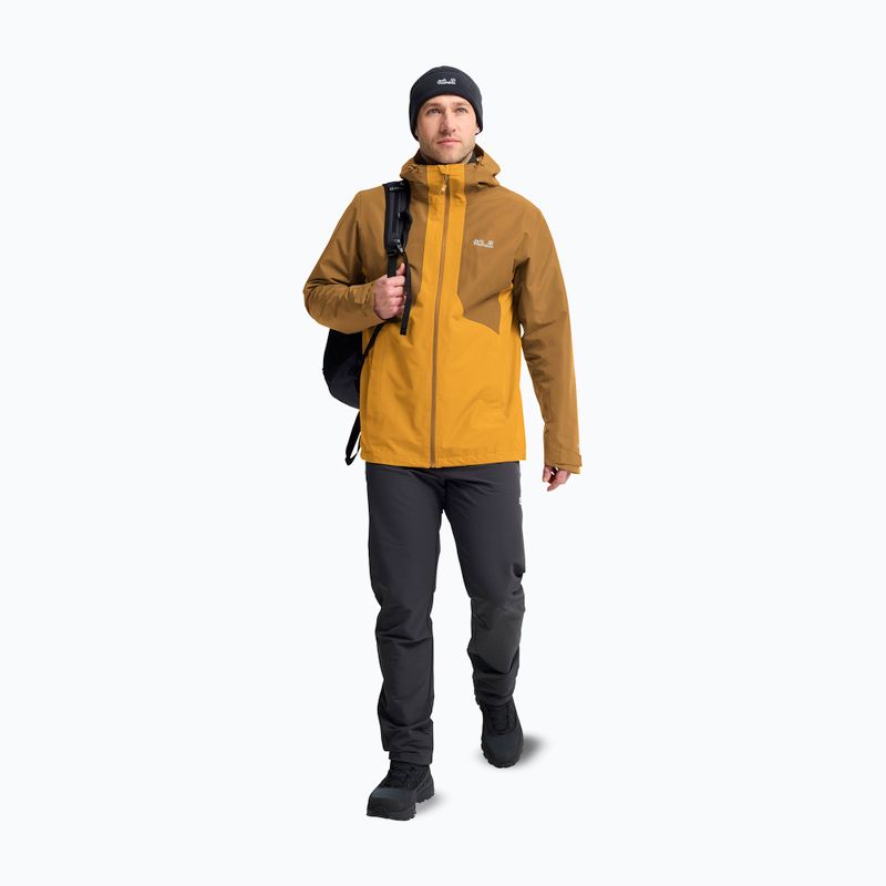 Geacă 3în1 pentru bărbați Jack Wolfskin Stonetrail 3In1 burly yellow jw 2