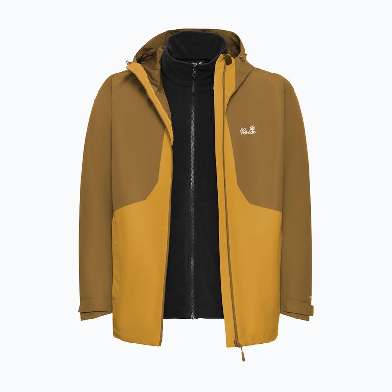 Geacă 3în1 pentru bărbați Jack Wolfskin Stonetrail 3In1 burly yellow jw 12