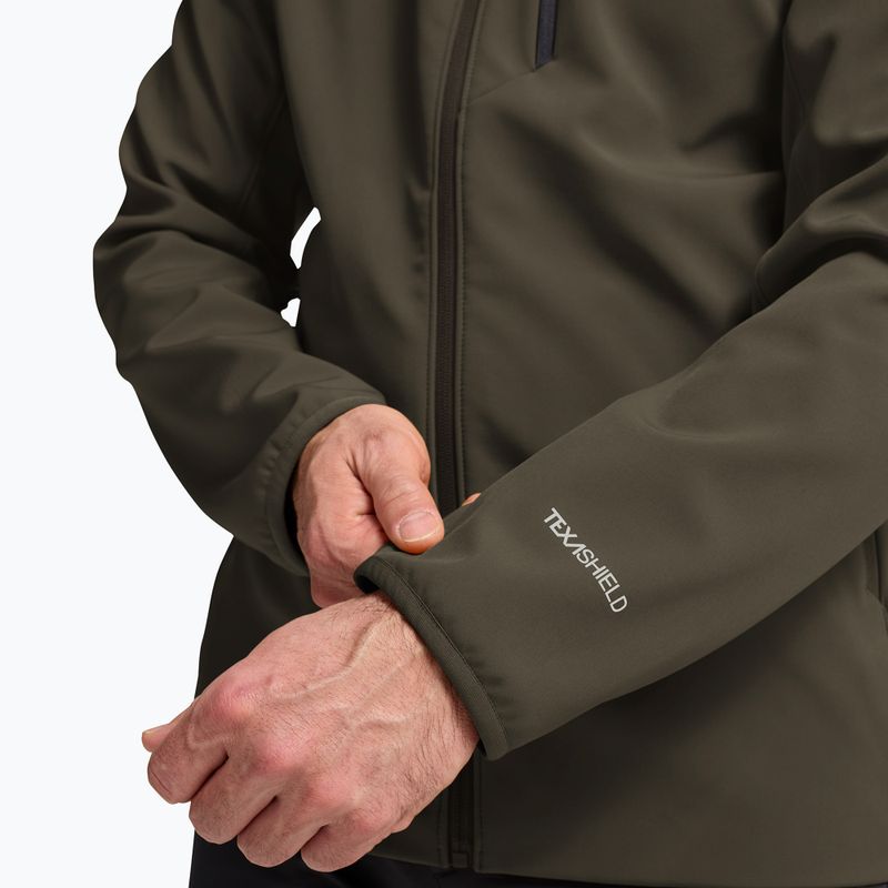 Geacă rezistentă la vânt pentru bărbați Jack Wolfskin Wild Winds Hooded obsidian moss 7