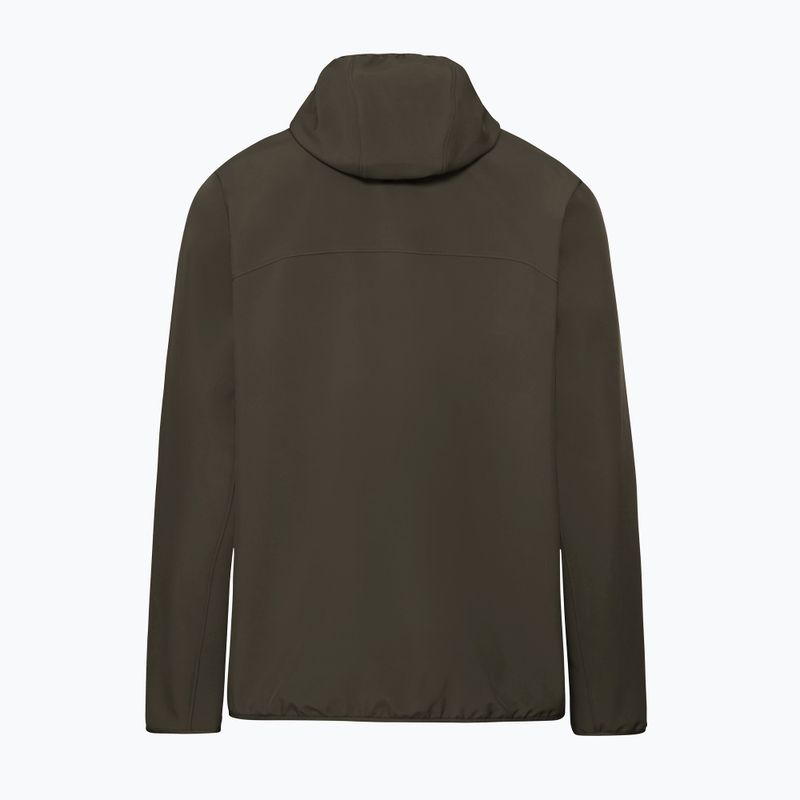 Geacă rezistentă la vânt pentru bărbați Jack Wolfskin Wild Winds Hooded obsidian moss 10