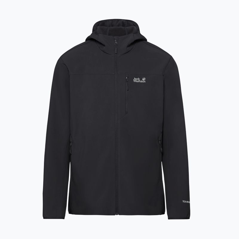 Geacă rezistentă la vânt pentru bărbați Jack Wolfskin Wild Winds Hooded black 8