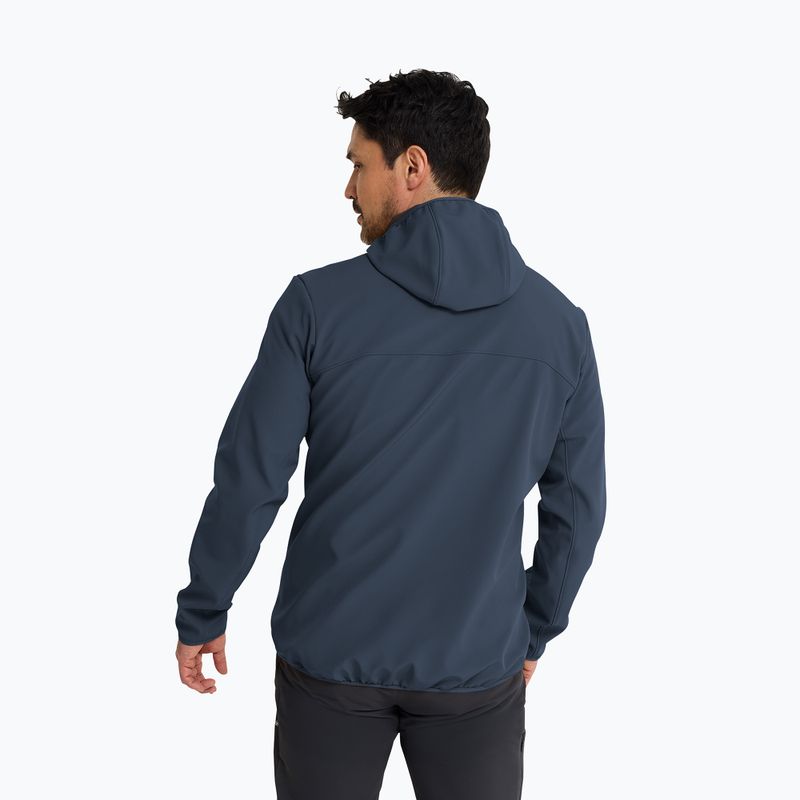 Geacă rezistentă la vânt pentru bărbați Jack Wolfskin Wild Winds Hooded midnight sky 3