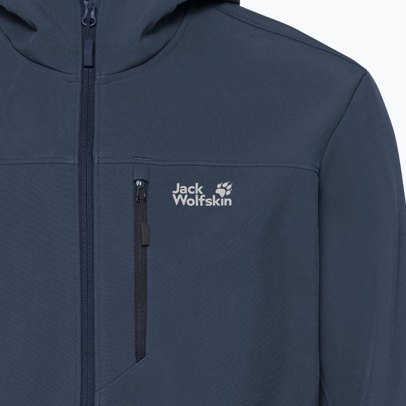 Geacă rezistentă la vânt pentru bărbați Jack Wolfskin Wild Winds Hooded midnight sky 6