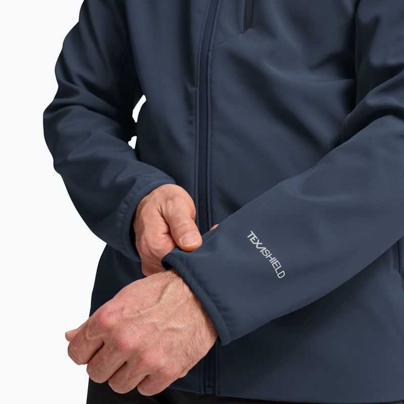 Geacă rezistentă la vânt pentru bărbați Jack Wolfskin Wild Winds Hooded midnight sky 7