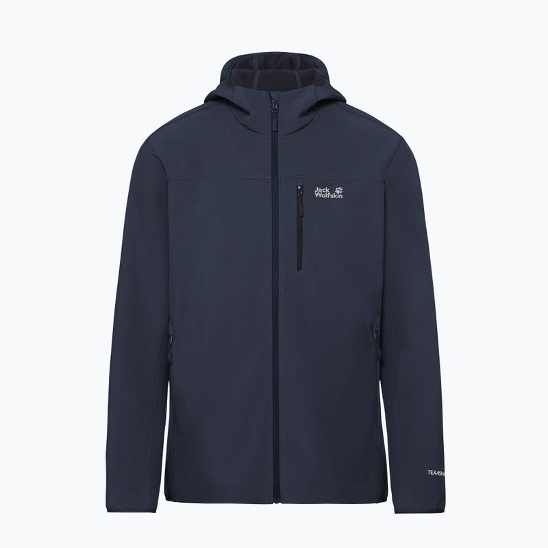 Geacă rezistentă la vânt pentru bărbați Jack Wolfskin Wild Winds Hooded midnight sky 8