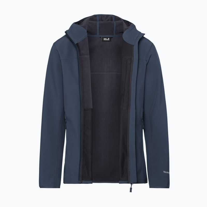 Geacă rezistentă la vânt pentru bărbați Jack Wolfskin Wild Winds Hooded midnight sky 9
