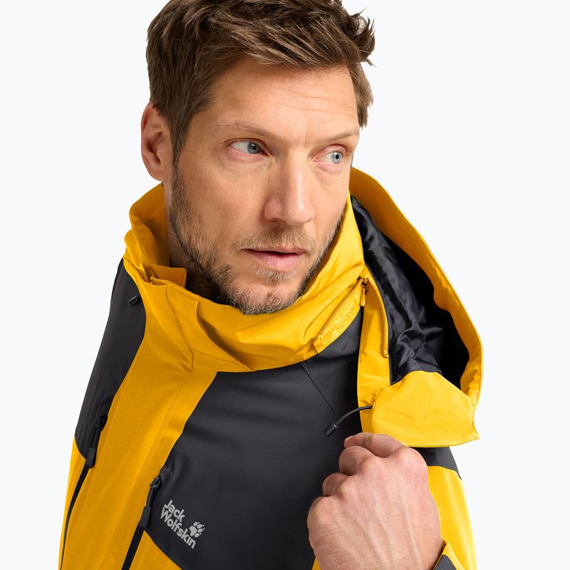 Geacă de ploaie pentru bărbați Jack Wolfskin Jasper Pro 2L burly yellow jw 5