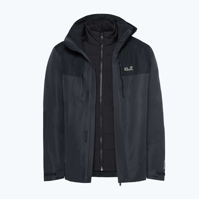 Geacă 3în1 pentru bărbați Jack Wolfskin Jasper Pro 3IN1 phantom 12