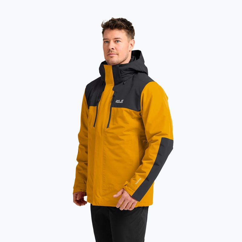 Geacă 3în1 pentru bărbați Jack Wolfskin Jasper Pro 3IN1 burly yellow jw 4