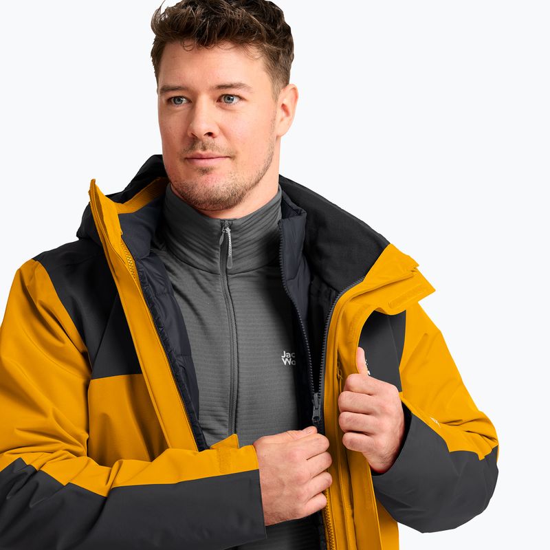 Geacă 3în1 pentru bărbați Jack Wolfskin Jasper Pro 3IN1 burly yellow jw 7