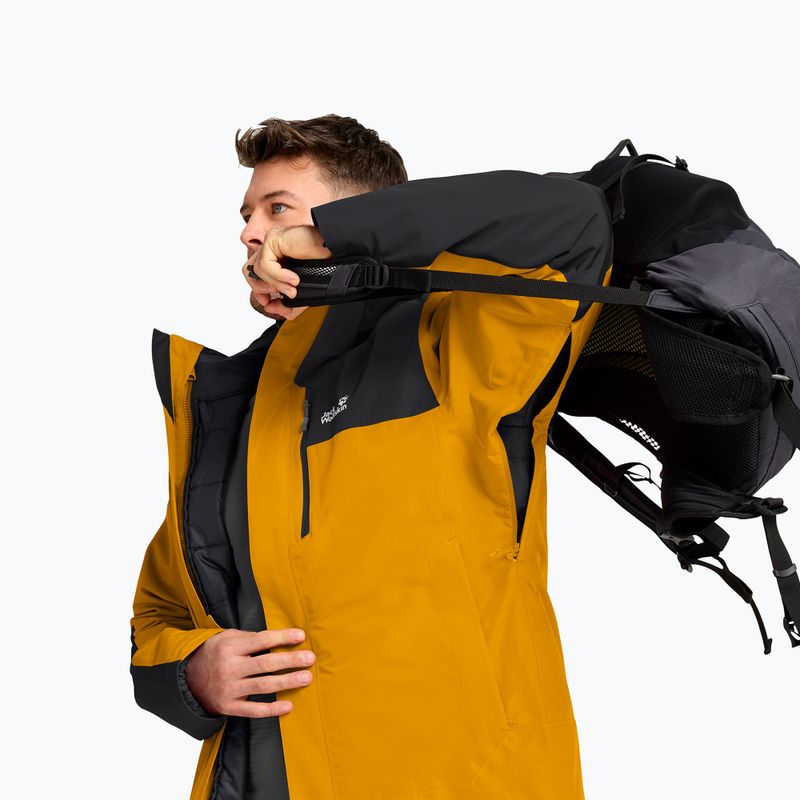 Geacă 3în1 pentru bărbați Jack Wolfskin Jasper Pro 3IN1 burly yellow jw 9