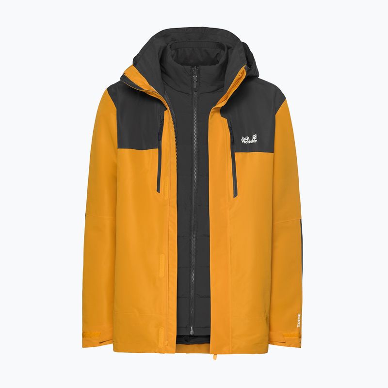 Geacă 3în1 pentru bărbați Jack Wolfskin Jasper Pro 3IN1 burly yellow jw 13