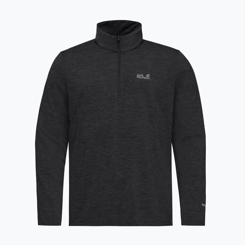 Bluză fleece pentru bărbați Jack Wolfskin Trail Half Zip black 4