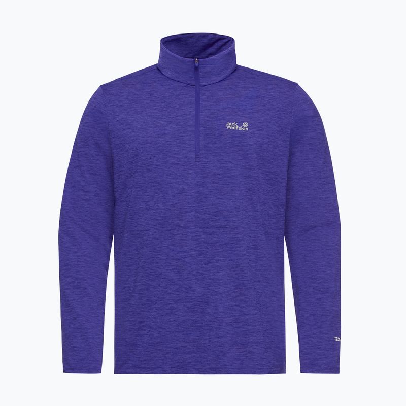 Bluză fleece pentru bărbați Jack Wolfskin Trail Half Zip glow ink 4