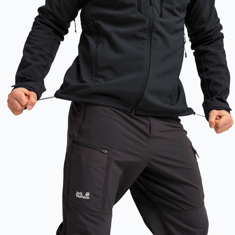 Geacă rezistentă la vânt pentru bărbați Jack Wolfskin Jasper phantom 7