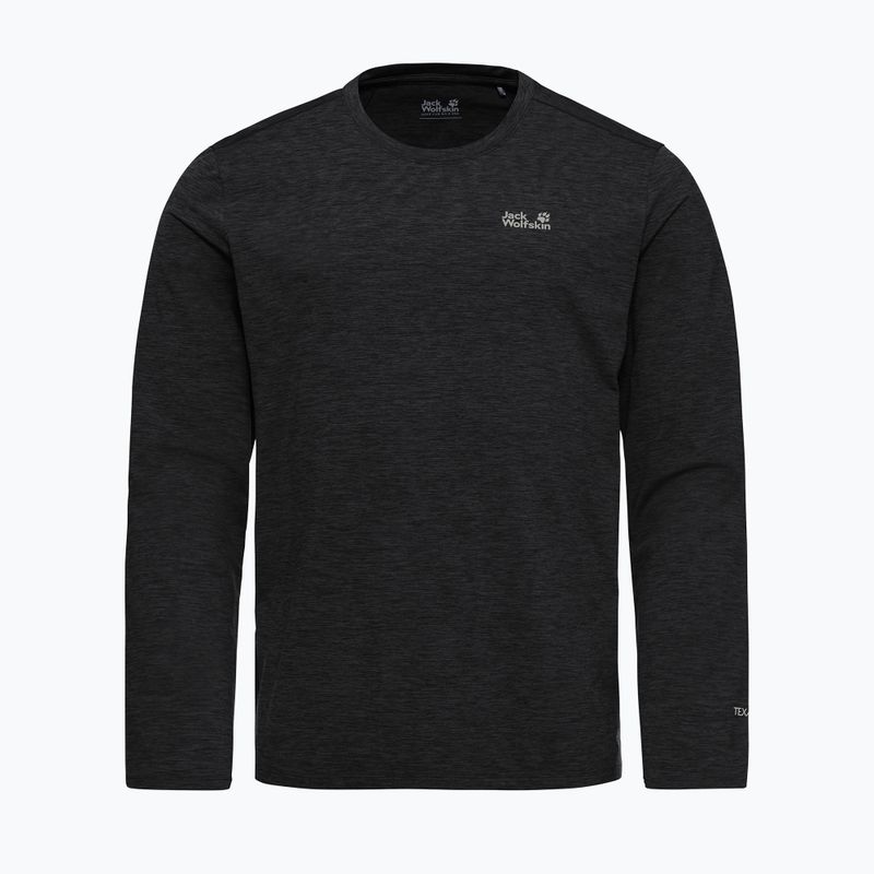Longsleeve de trekking pentru bărbați Jack Wolfskin Trail black 5