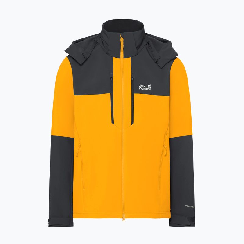 Geacă rezistentă la vânt pentru bărbați Jack Wolfskin Jasper burly yellow jw 9