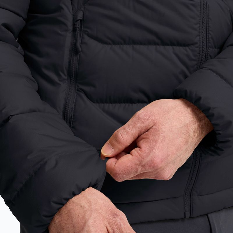 Geacă cu puf pentru bărbați Jack Wolfskin Wild Pass Down Hoody black 5