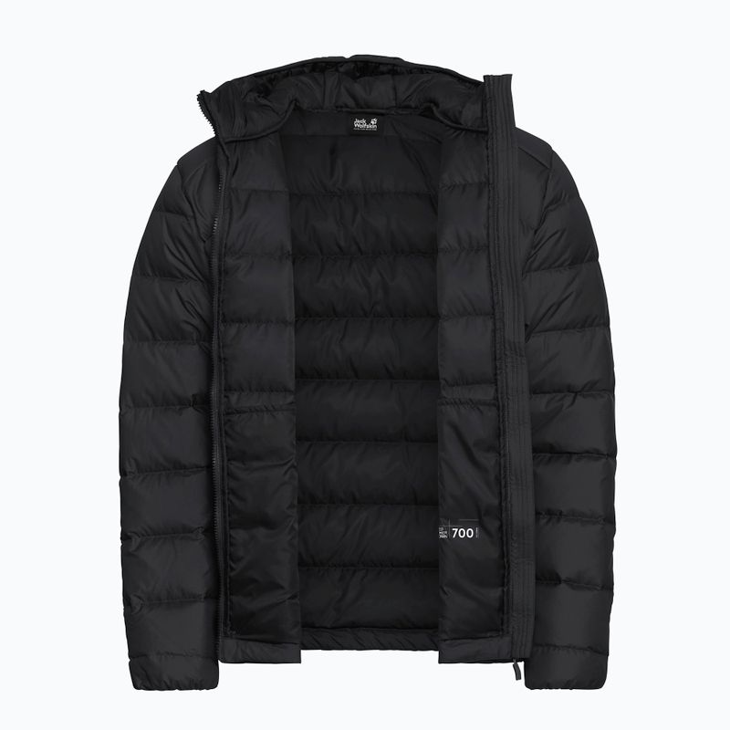 Geacă cu puf pentru bărbați Jack Wolfskin Wild Pass Down Hoody black 9